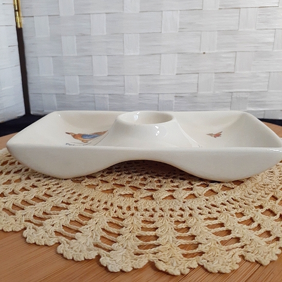 👉*RARE VINTAGE* WEDGWOOD BEATRIX POTTER PETER RABBIT CHILDS SNACK TRAY ~7x4 - Picture 2 of 8